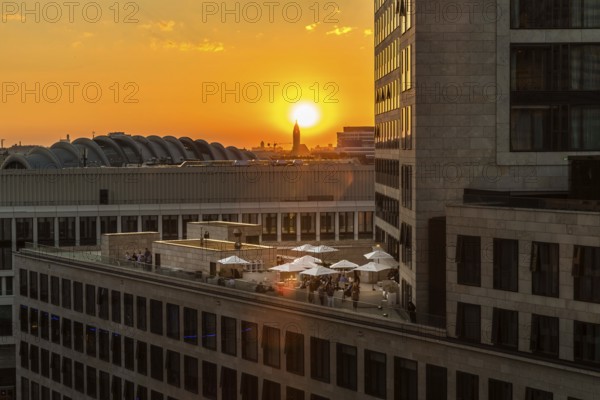 DEU Germany Germany Berlin The Waldorf Astoria Hotel in the evening light