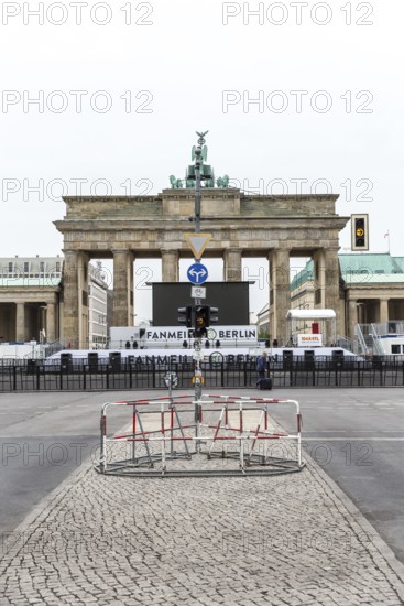 DEU Germany Germany Berlin The 2018 World Cup fan mile in front of the Brandenburg Tor tor