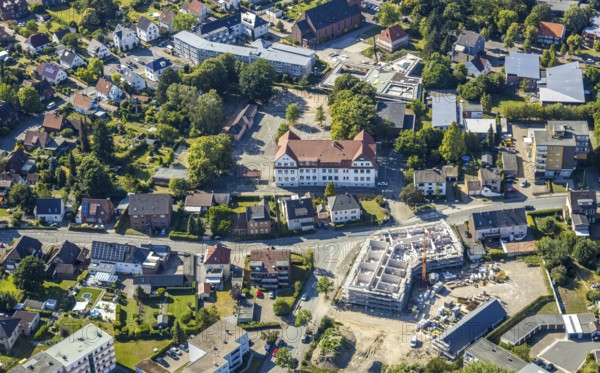 Aerial photograph, new building on the Waldenburger Straße wasteland, Wilczek Immobilien, Herringen, Hamm, Ruhr area, North Rhine-Westphalia, Germany, DE, Europe, birds-eyes view, aerial photograph, aerial photography, aerial photography, overview, overview, bird's eye view