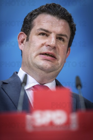 DEU Germany Germany Berlin The new General Secretary of the SPD, Hubertus Heil, during a press conference in the Willy Brandt House