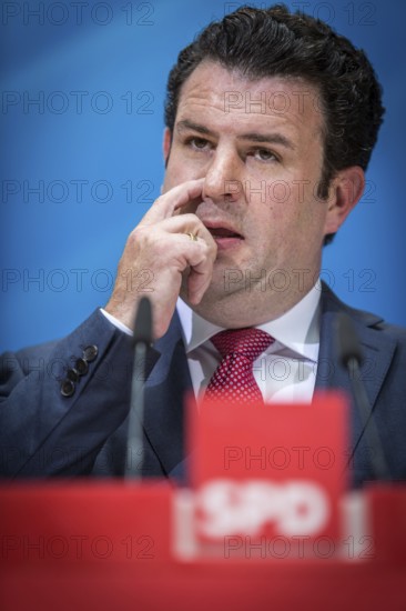 DEU Germany Germany Berlin The new General Secretary of the SPD, Hubertus Heil, during a press conference in the Willy Brandt House