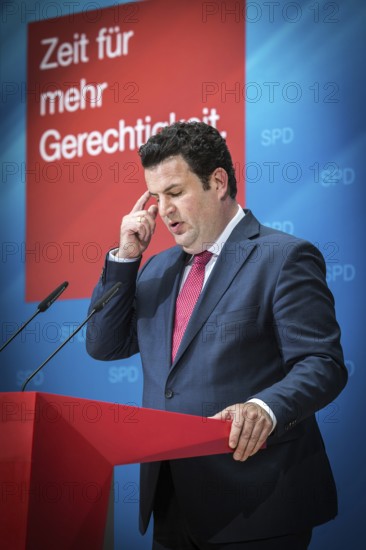 DEU Germany Germany Berlin The new General Secretary of the SPD, Hubertus Heil, during a press conference in the Willy Brandt House