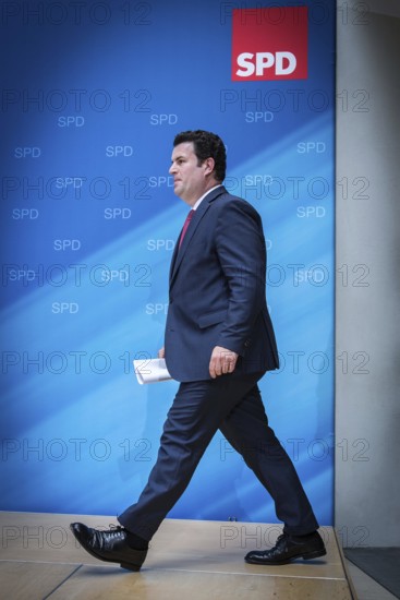 DEU Germany Germany Berlin The new General Secretary of the SPD, Hubertus Heil, during a press conference in the Willy Brandt House