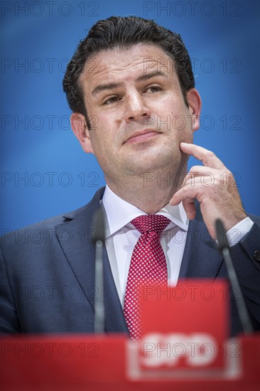 DEU Germany Germany Berlin The new General Secretary of the SPD, Hubertus Heil, during a press conference in the Willy Brandt House