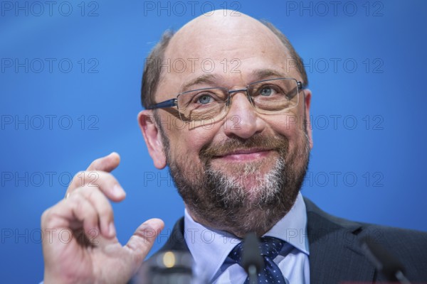 DEU Germany Germany Berlin SPD leader and candidate for chancellor Martin Schulz during a press conference on economic policy at the Willy Brandt House