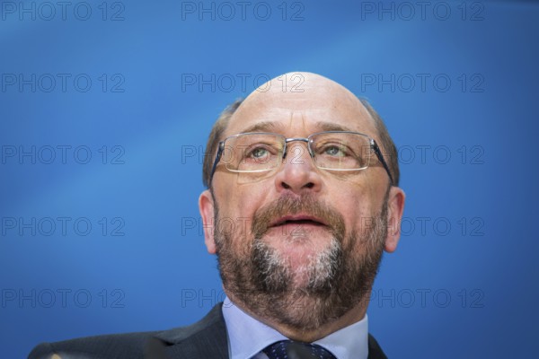 DEU Germany Germany Berlin SPD leader and candidate for chancellor Martin Schulz during a press conference on economic policy at the Willy Brandt House