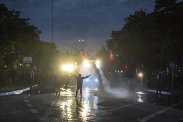 DEU Germany Germany Hamburg Protests in front of and during the 'Welcome to hell' demonstration in the run-up to the G20 summit