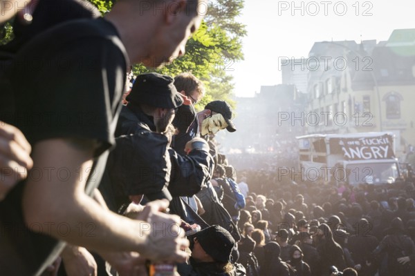 DEU Germany Germany Hamburg Protests in front of and during the 'Welcome to hell' demonstration in the run-up to the G20 summit