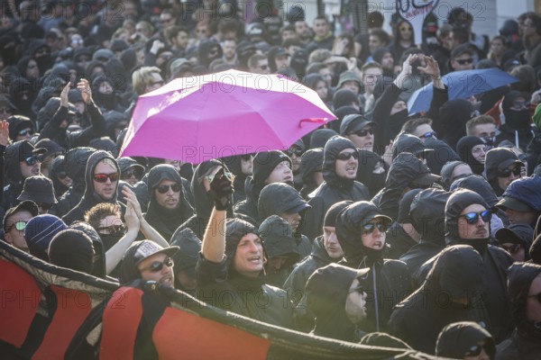 DEU Germany Germany Hamburg Protests in front of and during the 'Welcome to hell' demonstration in the run-up to the G20 summit