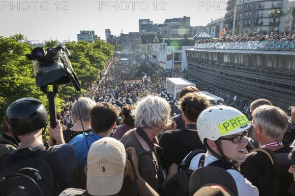 DEU Germany Germany Hamburg Protests in front of and during the 'Welcome to hell' demonstration in the run-up to the G20 summit