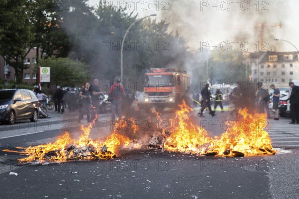 DEU Germany Germany Hamburg Protests in front of and during the 'Welcome to hell' demonstration in the run-up to the G20 summit