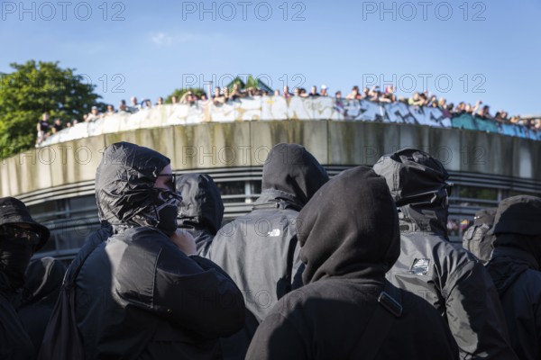 DEU Germany Germany Hamburg Protests in front of and during the 'Welcome to hell' demonstration in the run-up to the G20 summit