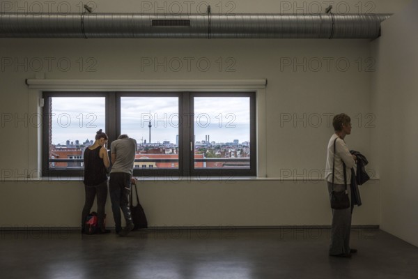 DEU Germany Germany Berlin Spaces for art exhibitions in the former Kindl brewery during the 48 Stunden Neukölln festival