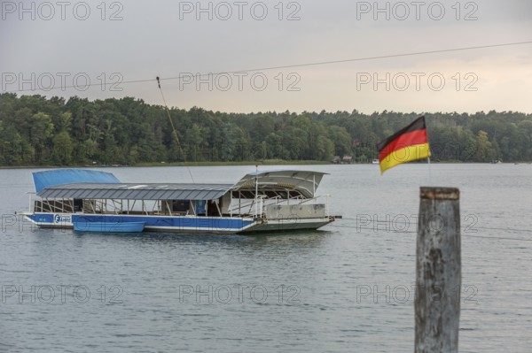 DEU Germany Germany Strausberg Scenes from Straussee, the only electric ferry in Europe to cross the lake