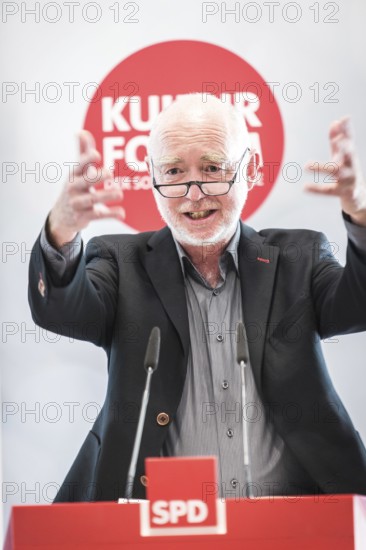 DEU Germany Germany Berlin Book presentation at the SPD Cultural Forum by Munich's former Lord Mayor Christian Ude entitled ' Die Alternative oder Macht endlich Politik'. Knaus publishing director Wolfgang Ferchl