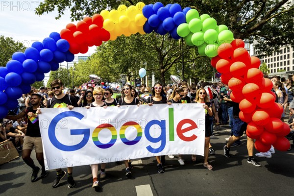 DEU Germany Germany Berlin Christopher Street Day is travelling through the city. Gays, lesbians, transsexuals, intersexuals and straight people celebrate sexual freedom and equality together