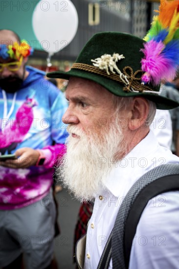 DEU Germany Germany Berlin Christopher Street Day is travelling through the city. Gays, lesbians, transsexuals, intersexuals and straight people celebrate sexual freedom and equality together