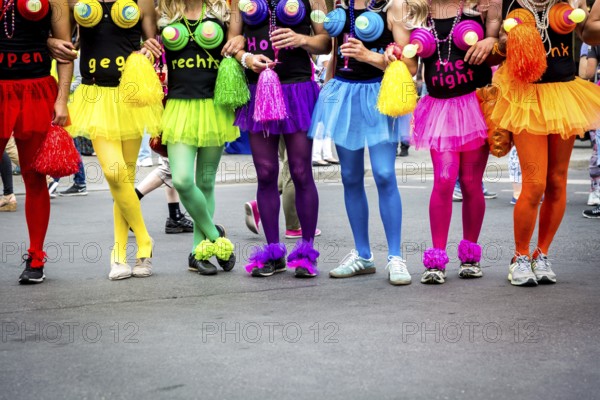 DEU Germany Germany Berlin Christopher Street Day is travelling through the city. Gays, lesbians, transsexuals, intersexuals and straight people celebrate sexual freedom and equality together