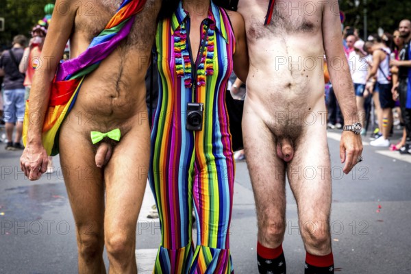 DEU Germany Germany Berlin Christopher Street Day is travelling through the city. Gays, lesbians, transsexuals, intersexuals and straight people celebrate sexual freedom and equality together