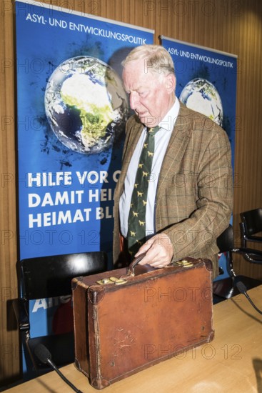 DEU Germany Germany Berlin AFD lead candidate Alexander Gauland during a press conference on asylum and development policy