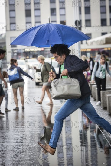DEU Germany Germany Berlin Portrait of Ijoma Alexander Mangold, literary critic and author