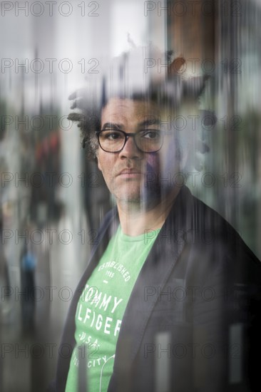 DEU Germany Germany Berlin Portrait of Ijoma Alexander Mangold, literary critic and author