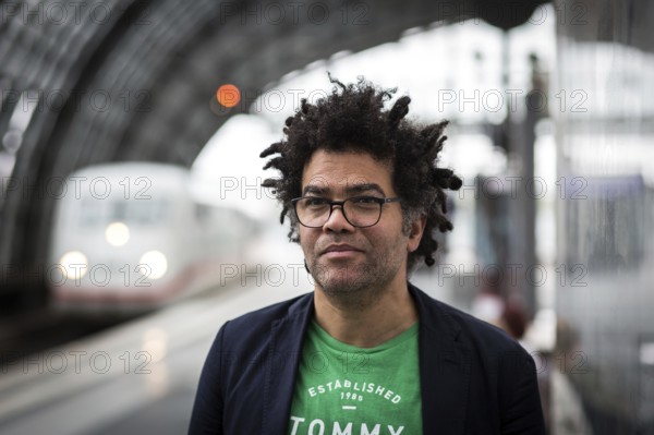 DEU Germany Germany Berlin Portrait of Ijoma Alexander Mangold, literary critic and author