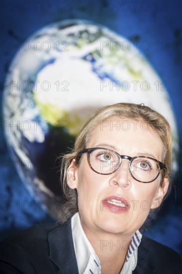 DEU Germany Germany Berlin AFD lead candidate Alice Weidel during a press conference on asylum and development policy