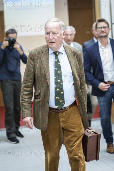 DEU Germany Germany Berlin AFD lead candidate Alexander Gauland after a press conference on asylum and development policy