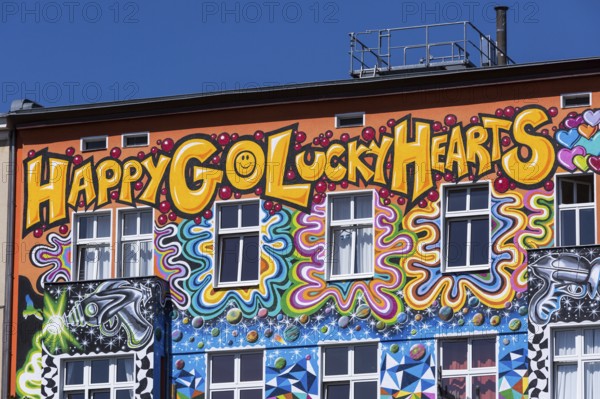 DEU Germany Germany Berlin Façade of the happy go lucky hotel on Stuttgarter Platz