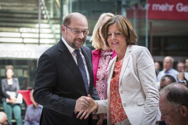 DEU Germany Germany Berlin The SPD candidate for chancellor and party chairman Martin Schulz presents his programme for the National Education Alliance together with the SPD Minister Presidents