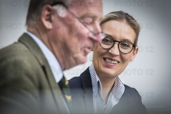 DEU Germany Germany Berlin AFD press conference on environmental policy with Alexander Gauland and Alice Weidel