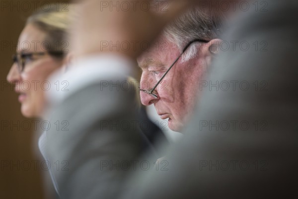 DEU Germany Germany Berlin AFD press conference on environmental policy with Alexander Gauland and Alice Weidel