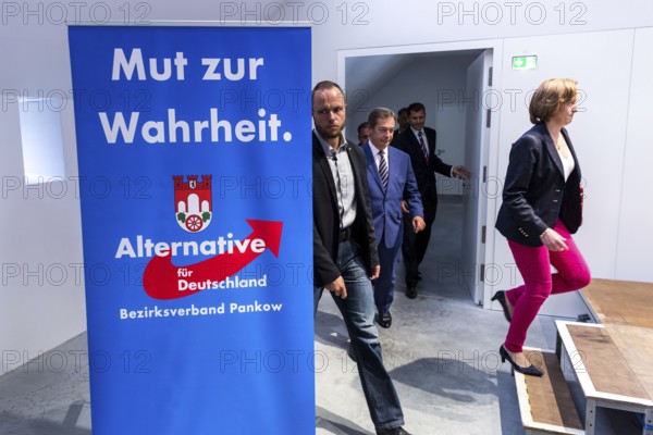 DEU Germany Germany Berlin Election event of the Alternative for Germany AFD with Beatrix von Storch with the British founder of the UKIP party Nigel Farage