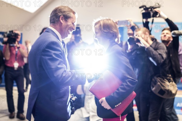 DEU Germany Germany Berlin Election event of the Alternative for Germany AFD with Beatrix von Storch with the British founder of the UKIP party Nigel Farage