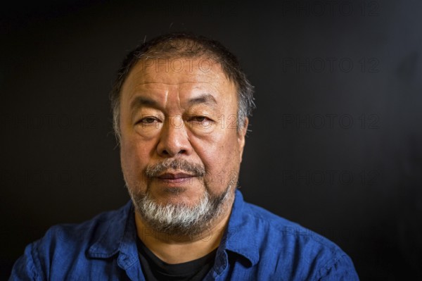 DEU Germany Germany Berlin The Chinese artist Ai Weiwei in his studio in the vaulted cellar of the Pfefferberg in the centre of Berlin