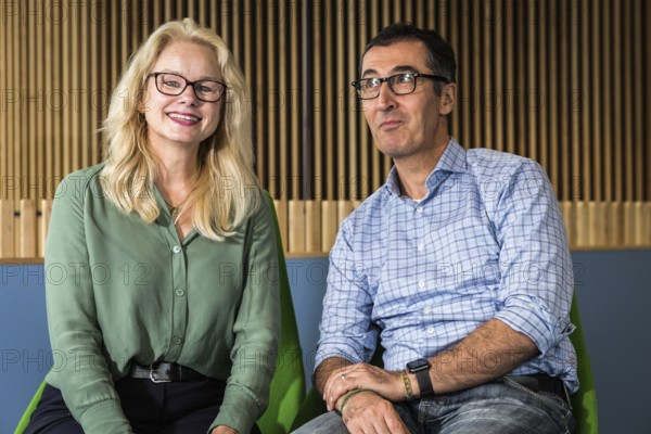 DEU Germany Germany Berlin Kirsten Kappert-Gonther and Cem Özdemir are running for the leadership of the Greens parliamentary group as dual leaders