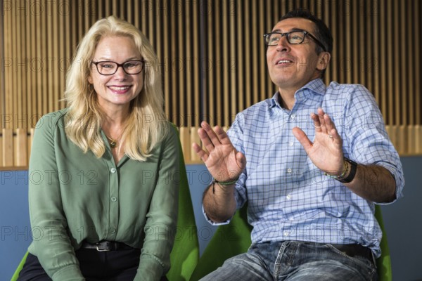 DEU Germany Germany Berlin Kirsten Kappert-Gonther and Cem Özdemir are running for the leadership of the Greens parliamentary group as dual leaders