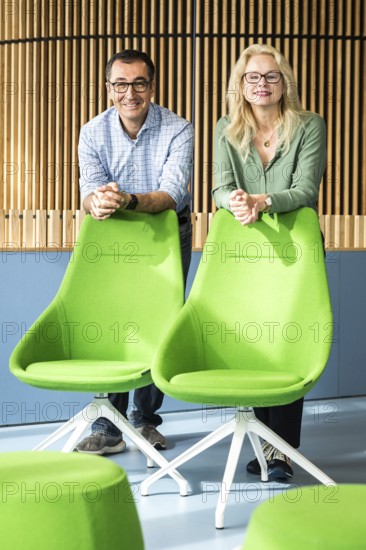 DEU Germany Germany Berlin Kirsten Kappert-Gonther and Cem Özdemir are running for the leadership of the Greens parliamentary group as dual leaders