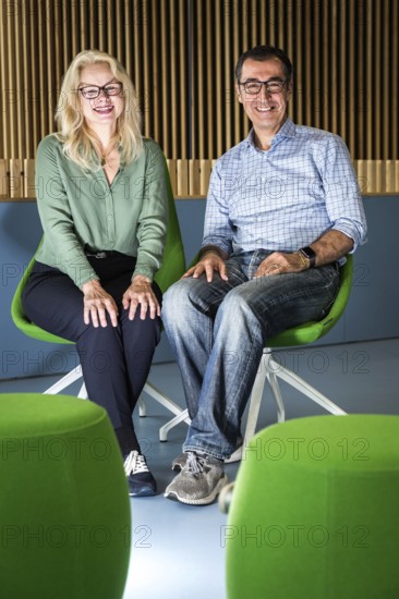 DEU Germany Germany Berlin Kirsten Kappert-Gonther and Cem Özdemir are running for the leadership of the Greens parliamentary group as dual leaders