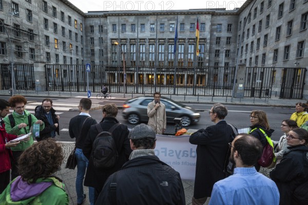 DEU Germany Germany Berlin Around 25 participants organise the second rally of the tuesdaysfortaxes movement in front of the Ministry of Finance on Tuesday