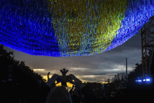 DEU Germany Germany Berlin Light projections and art installations to mark the 30th anniversary of the fall of the Berlin Wall on 9 Nov. 1989