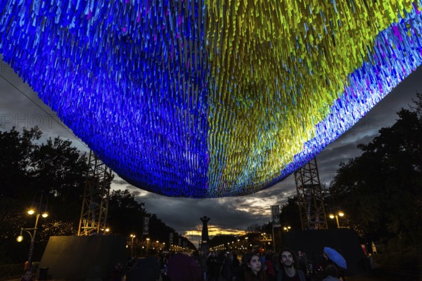 DEU Germany Germany Berlin Light projections and art installations to mark the 30th anniversary of the fall of the Berlin Wall on 9 Nov. 1989