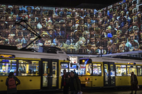 DEU Germany Germany Berlin Light projections and art installations to mark the 30th anniversary of the fall of the Berlin Wall on 9 Nov. 1989