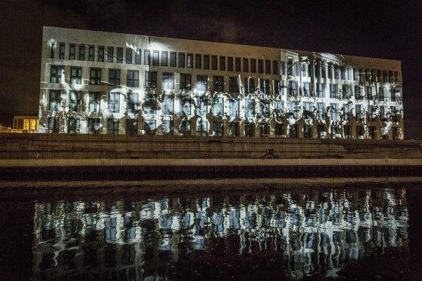 DEU Germany Germany Berlin Light projections and art installations to mark the 30th anniversary of the fall of the Berlin Wall on 9 Nov. 1989