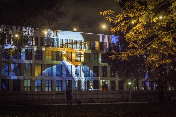 DEU Germany Germany Berlin Light projections and art installations to mark the 30th anniversary of the fall of the Berlin Wall on 9 Nov. 1989