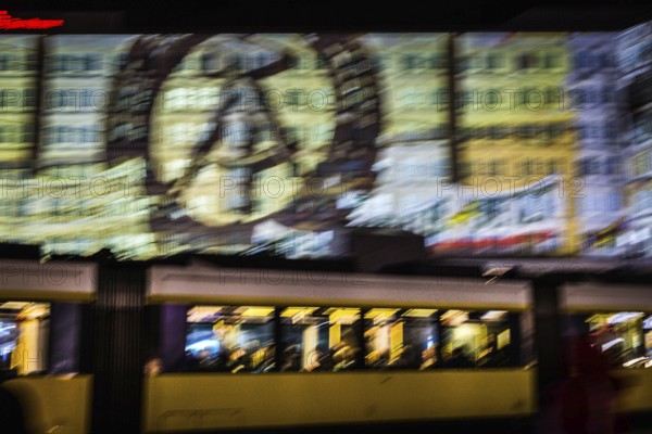 DEU Germany Germany Berlin Light projections and art installations to mark the 30th anniversary of the fall of the Berlin Wall on 9 Nov. 1989