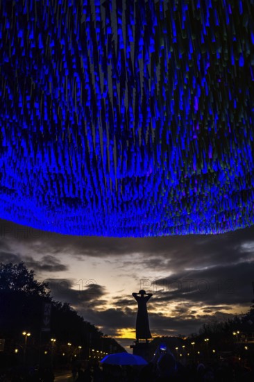DEU Germany Germany Berlin Light projections and art installations to mark the 30th anniversary of the fall of the Berlin Wall on 9 Nov. 1989