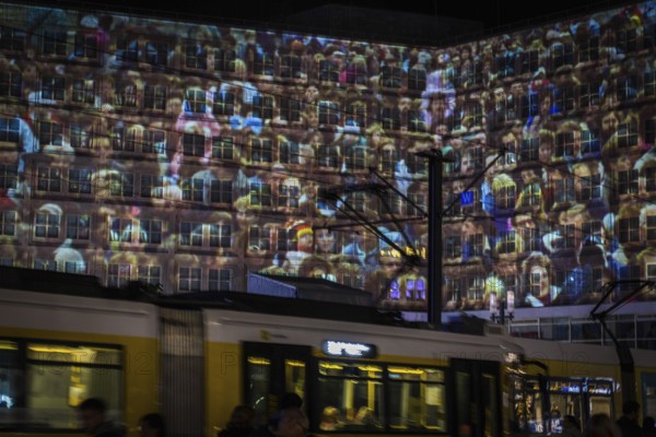 DEU Germany Germany Berlin Light projections and art installations to mark the 30th anniversary of the fall of the Berlin Wall on 9 Nov. 1989