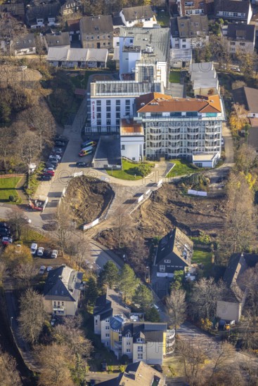 Aerial photo, retirement home GVS Herdecke, Herdecke, Ruhr area, North Rhine-Westphalia, Germany, DE, Europe, birds-eyes, view, aerial photography, aerial photography, overview, overview, bird's eye view, living, in old age, retirement home, old people's home, care for the elderly